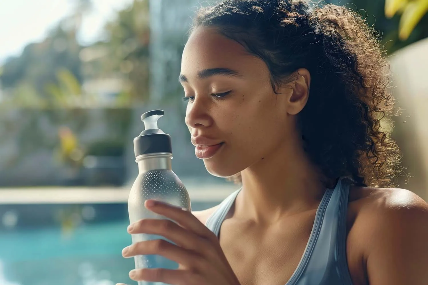 Hypnotherapy for Fat Loss: Separating Myth from Reality 62 A person meditating surrounded by healthy snacks and a water bottle