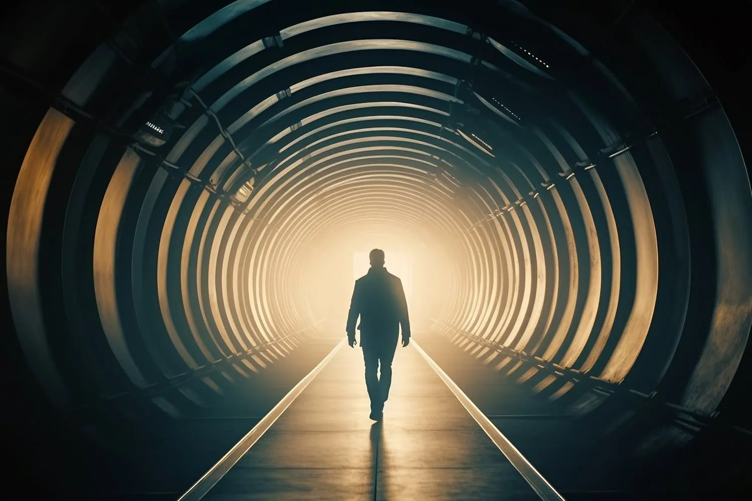 A person stuck in a maze representing feeling stuck in life