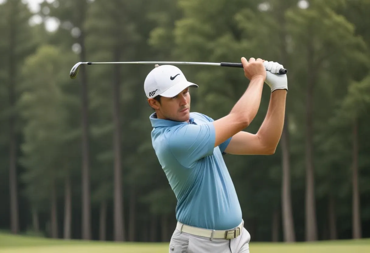 Mastering the Mind: How Hypnotherapy Improves Focus and Performance in Golf 62 A golfer executing a precise drive