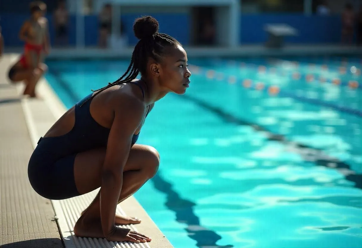 Swimming with Confidence: How Hypnotherapy Improves Mental Focus in the Pool 61 Swimmer Visualizing Success