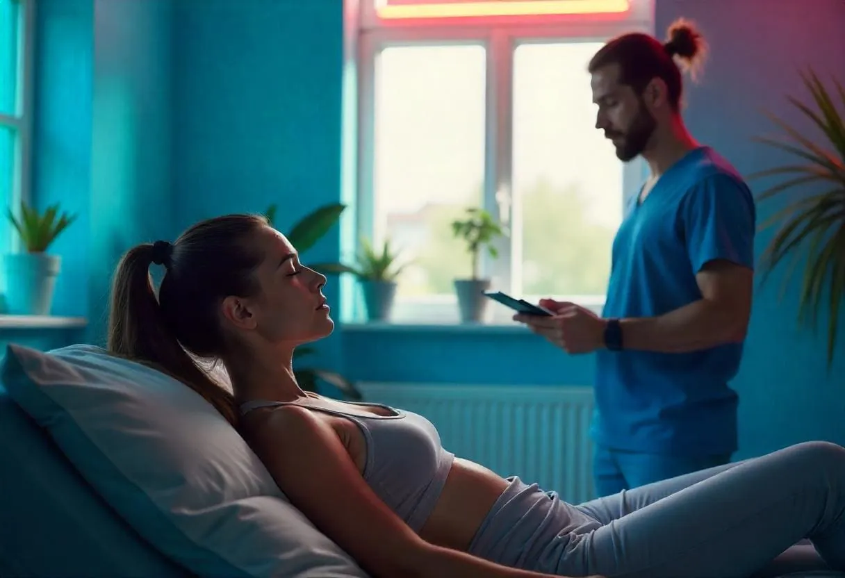 Swimmer in Hypnotherapy Session